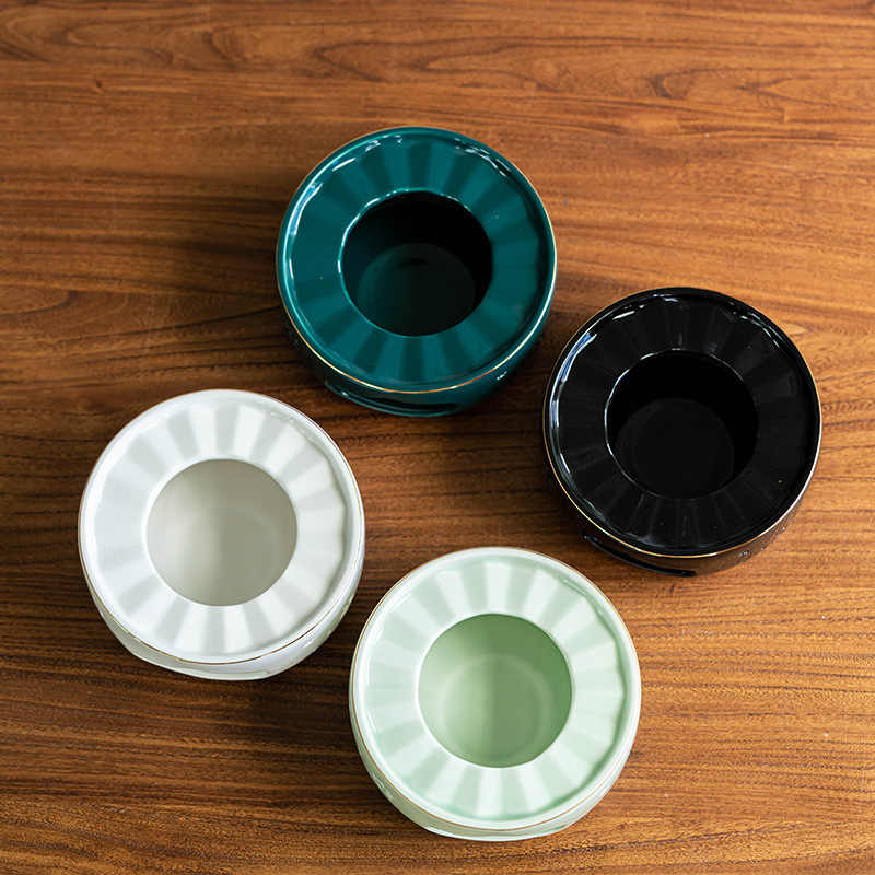 Ceainic ceramic mare, în stil japonez, cu suport pentru lumânare pentru încălzire și menținerea căldurii ceaiului
