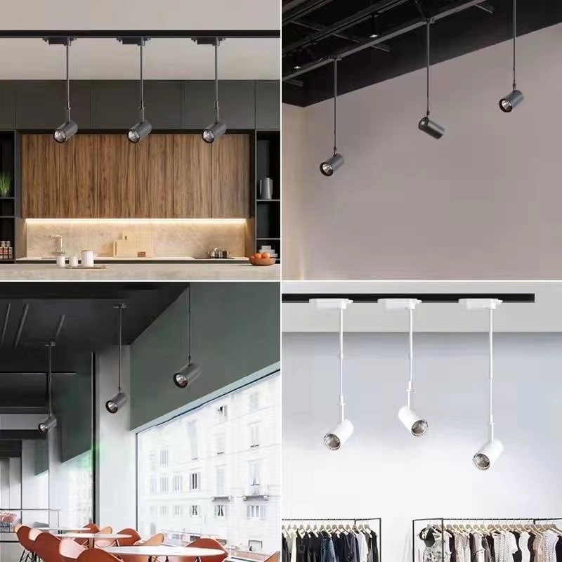 Spot LED cu braț lung pentru expoziții și nunți, lampă cu tijă lungă, COB clip spotlight pentru fundalul unei galerii, montaj pe suprafață reglabil
