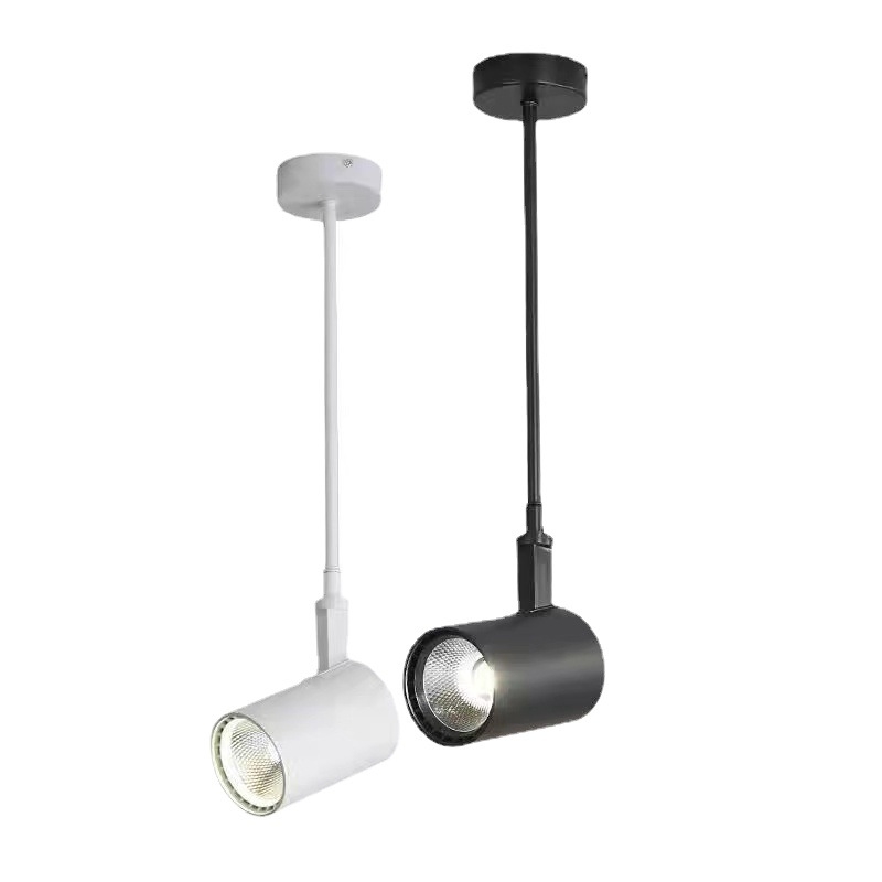 Spot LED cu braț lung pentru expoziții și nunți, lampă cu tijă lungă, COB clip spotlight pentru fundalul unei galerii, montaj pe suprafață reglabil