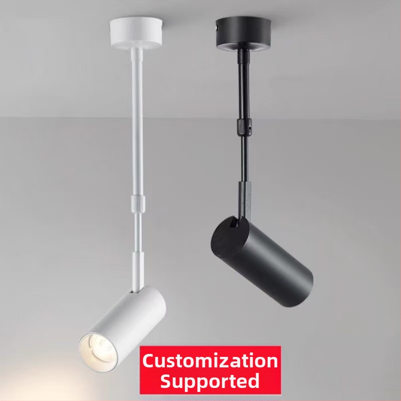 LED bodové svetlo s dlhým ramenom na výstavy a svadby, dlhé stĺpové svetlo, bodové svetlo s klipom COB pre osvetlenie pozadia galérie, nastaviteľné povrchové osvetlenie