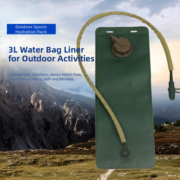 3-litrový vak na vodu na cyklistiku a outdoorové aktivity s TPU vložkou, skladací hydratačný obal