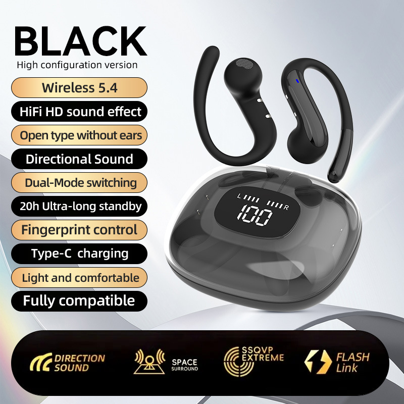 Ασύρματα ακουστικά Bluetooth K50 για παιχνίδια, χαμηλή καθυστέρηση, Bluetooth 5.4, κλήσεις HD, στερεοφωνικός ήχος