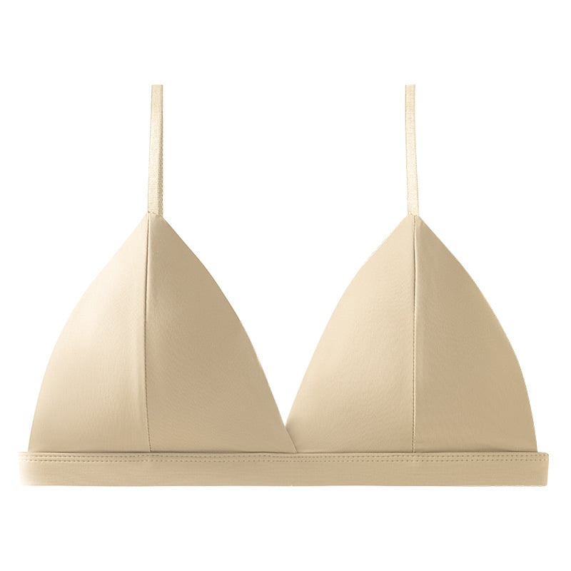 Sutien franțuzesc fără sârmă, cupă triunghiulară, pentru bust mic, sexy și confortabil, spate decupat, bandeau