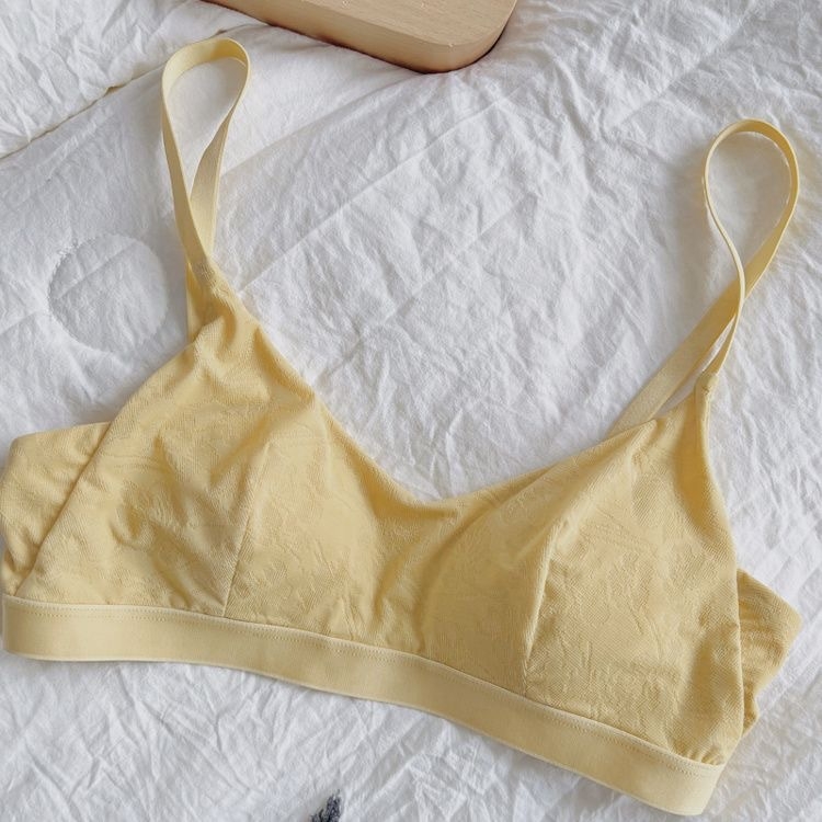 Sutien femeie stil franțuzesc, cupe 3/4, push-up, cupe cu design de urechi de iepure, ușor, din bumbac, plăcut la atingere
