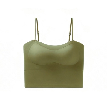 Sutien fără cusături cu pernuțe pentru bust, stil camisole, subțire, cupă completă, pentru femei