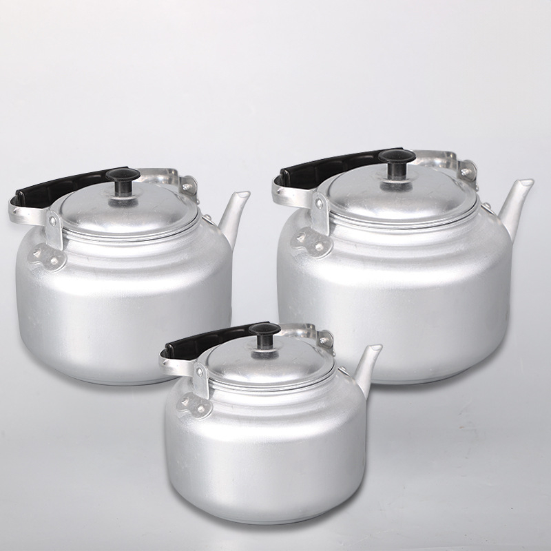 Ceainic retro din aluminiu, cu filtru, mini ceainic pentru ceai și apă fierbinte