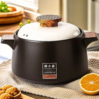 Oală ceramică de lut pentru aragaz cu gaz, rezistentă la temperaturi înalte, pentru supe și tocănițe, stil chinezesc