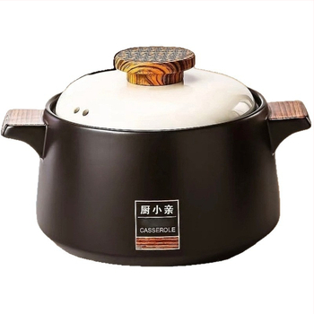 Oală ceramică de lut pentru aragaz cu gaz, rezistentă la temperaturi înalte, pentru supe și tocănițe, stil chinezesc