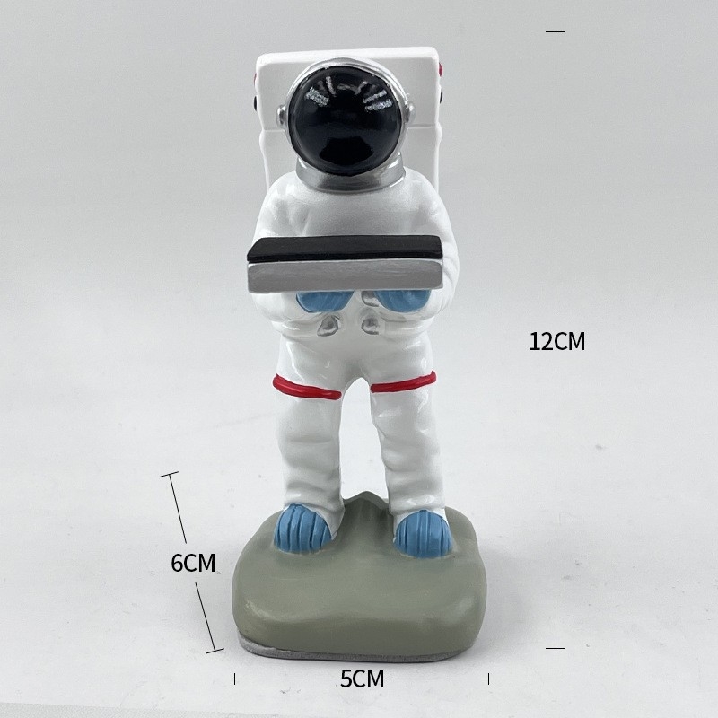 Suport pentru ceas cu astronaut – figură decorativă pentru hol, tavă de depozitare pentru uz casnic
