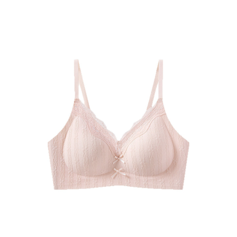 Sutien din mătase Mulberry, fără sârmă, dantelă, pentru femei, push-up pentru sâni mici, fără cusături, subțire și respirabil