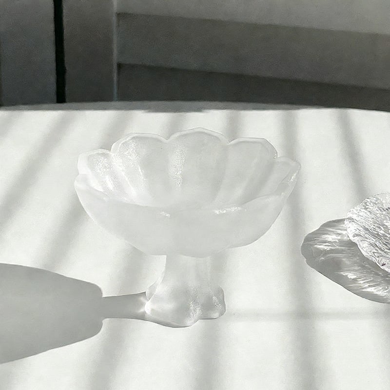 Ceai lotus în stil nou chinezesc, ceașcă înaltă de sticlă pentru degustare, sticlă cristal, cupă de sake cu flori