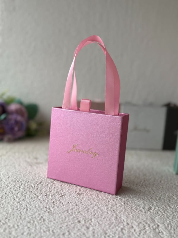 Cutie de ambalare bijuterii cu sertar portabil, în șase culori, stil minimalist, pentru coliere și accesorii mici