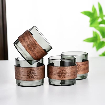 Ceasca de ceai din sticla borosilicată rezistentă la căldură, pentru uz casnic – ceremonie Gongfu