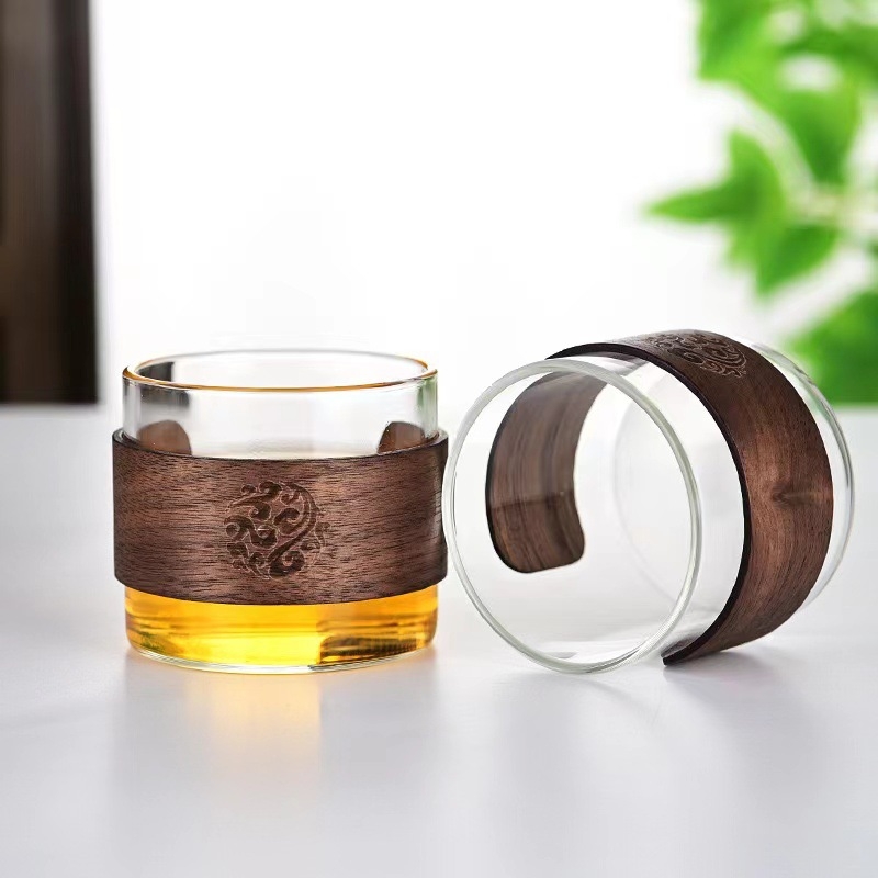 Ceasca de ceai din sticla borosilicată rezistentă la căldură, pentru uz casnic – ceremonie Gongfu