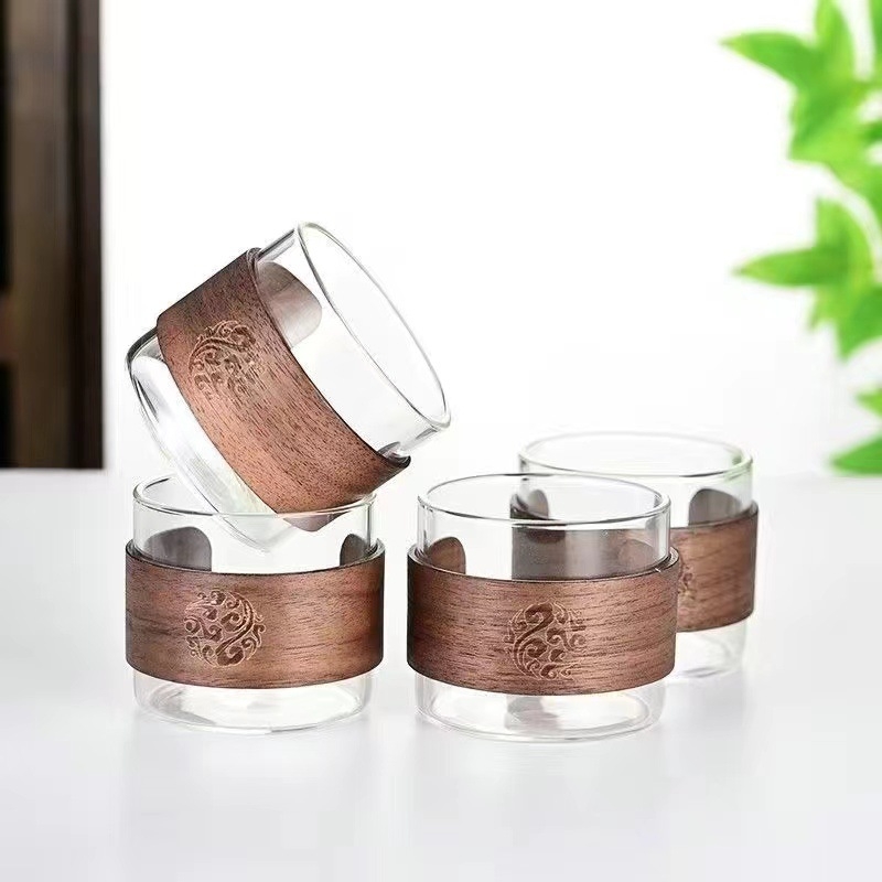 Ceasca de ceai din sticla borosilicată rezistentă la căldură, pentru uz casnic – ceremonie Gongfu