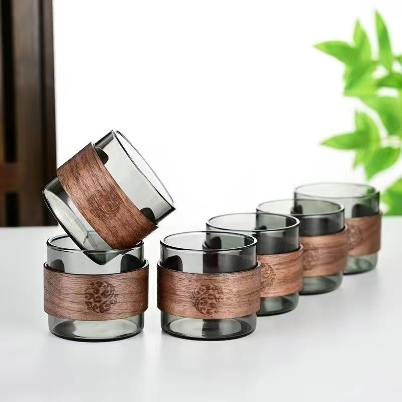 Ceasca de ceai din sticla borosilicată rezistentă la căldură, pentru uz casnic – ceremonie Gongfu