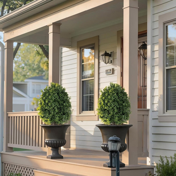 Plantă artificială boxwood pentru gazon și grădină, decor exterior, înălțime 30–100 cm