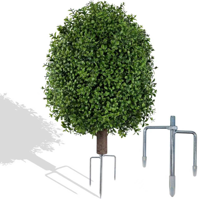 Plantă artificială boxwood pentru gazon și grădină, decor exterior, înălțime 30–100 cm