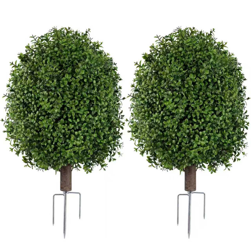 Plantă artificială boxwood pentru gazon și grădină, decor exterior, înălțime 30–100 cm