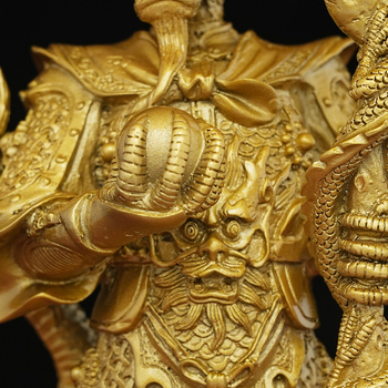 Statuetă din bronz a Dragonului Rege, Buddha, talisman pentru atragerea bogăției, decor pentru altarul de acasă