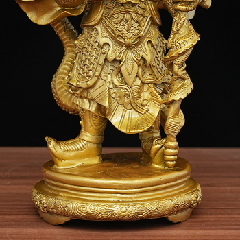 Statuetă din bronz a Dragonului Rege, Buddha, talisman pentru atragerea bogăției, decor pentru altarul de acasă