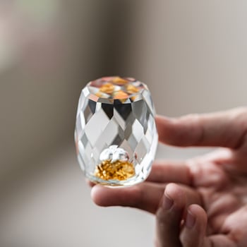 Suport pentru capacul ceainicului din cristal, ornamente pentru ceai, artă a ceaiului și accesorii pentru ceremonia ceaiului