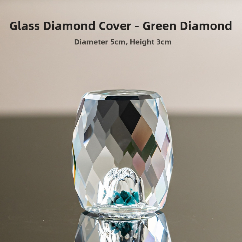 Suport pentru capacul ceainicului din cristal, ornamente pentru ceai, artă a ceaiului și accesorii pentru ceremonia ceaiului