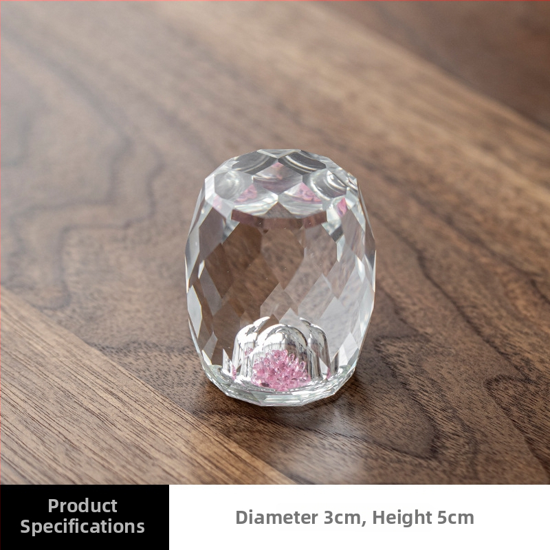 Suport din cristal în stil chinezesc pentru masa de ceai de-acasă, suport din sticlă pentru capac, accesorii pentru ceremonia ceaiului