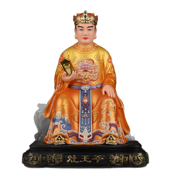Statuie din rășină a Zeului Bucătăriei pentru venerare, Figură a divinității bucătăriei pentru altarul de acasă