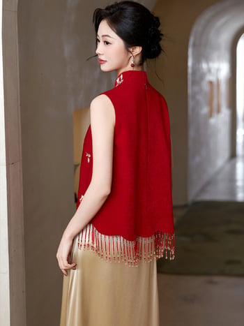 Rochie de logodnă în stil chinezesc, rochie pentru toastul mirilor, halat de dimineață, set elegant de rochii pentru zi
