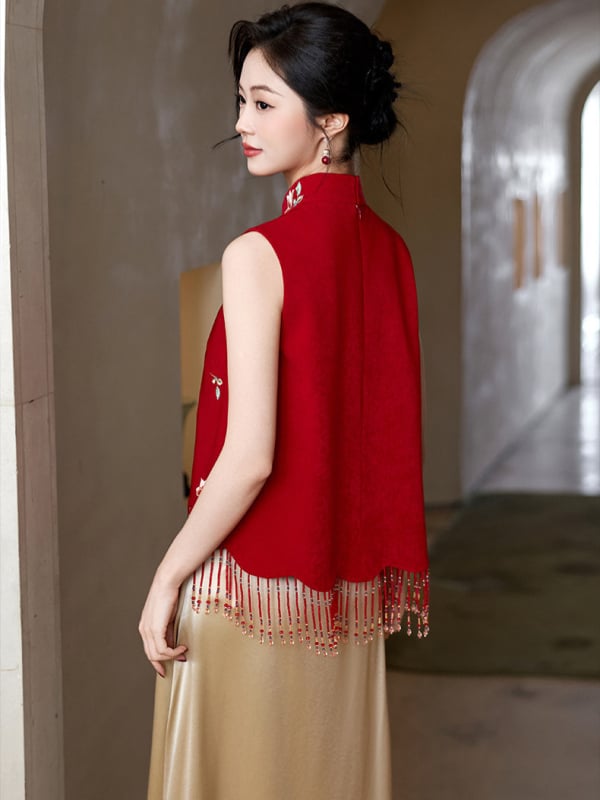 Rochie de logodnă în stil chinezesc, rochie pentru toastul mirilor, halat de dimineață, set elegant de rochii pentru zi