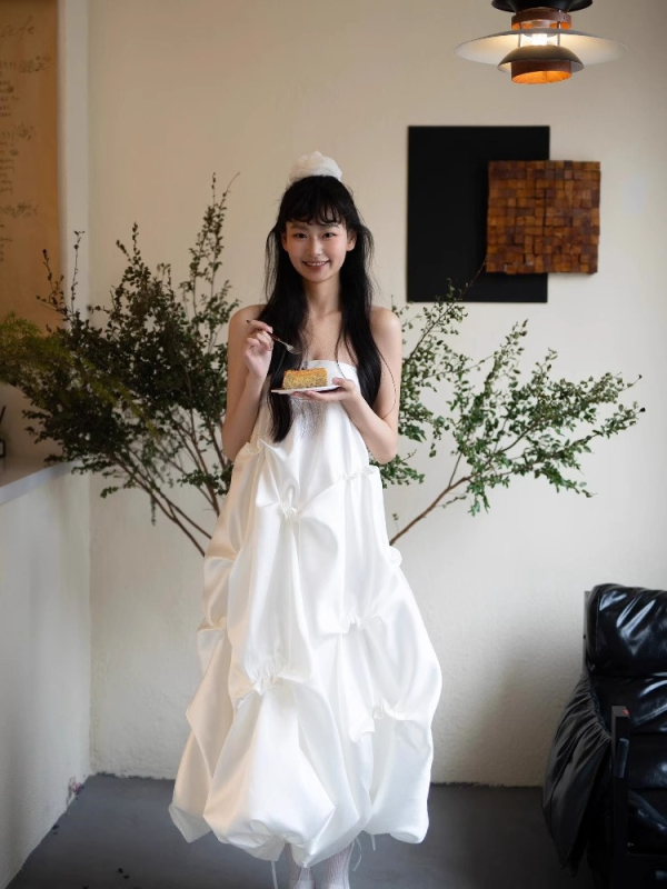 Rochie de mireasă ușoară, în stil franțuzesc, fără bretele, pentru banchet și logodnă, inspirată de pădure, lux discret