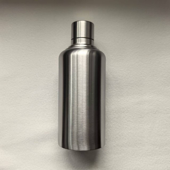 Flask din oțel inoxidabil, cilindric pentru băuturi, 18 oz, finisaj lucios și satinat, gravare cu laser posibil