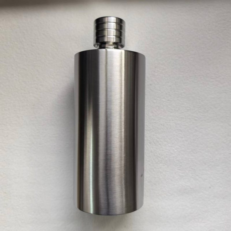 Flask din oțel inoxidabil, cilindric pentru băuturi, 18 oz, finisaj lucios și satinat, gravare cu laser posibil