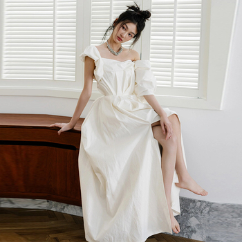 Rochie de mireasă ușoară, stil prințesă, fără bretele, pentru logodnă și recepție de seară