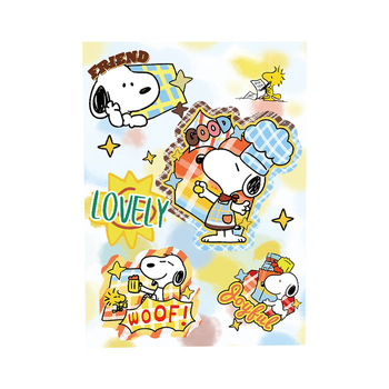 Caiet A5 Flat-Lay cu imprimă color Nubie Dog, jurnal drăguț de desene animate