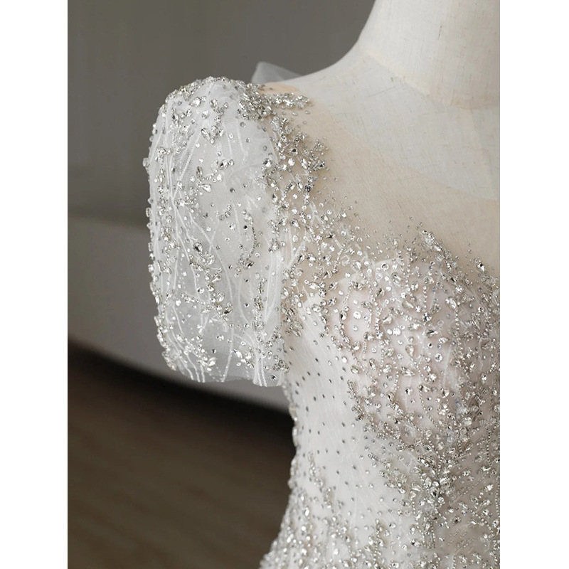 Rochie de mireasă în stil francez, ușoară, nou model 2026, rochie sirena elegantă, croială Slim