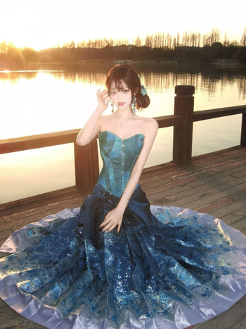 Fustă cu model de valuri ale mării, broderie florală cu fire de aur, croială din dublă țesătură, stil inspirat de dopamină, Hanfu în stil chinezesc nou