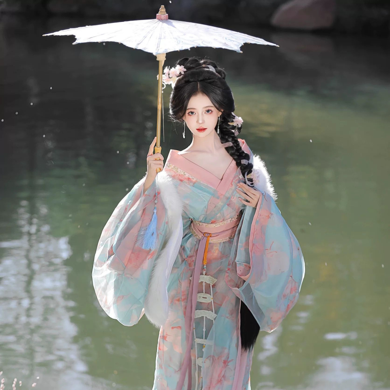 Hanfu pentru femei, în stil Jin – hanfu eteric pentru purtare zilnică, stil tradițional chinezesc