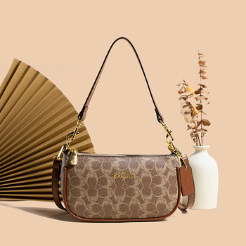 Geantă de umăr crossbody din PU, mică, pătrată, stil retro, vară 2025