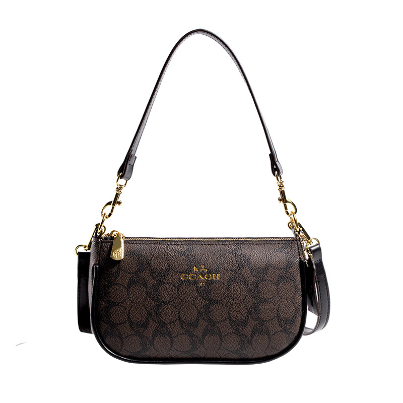Geantă de umăr crossbody din PU, mică, pătrată, stil retro, vară 2025