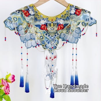 Dvojvrstvové šaty učenca Hanfu s vyšívaným drakom a obláčikovými ramennými detailmi, unisex pre dospelých, promócie v starovekom štýle