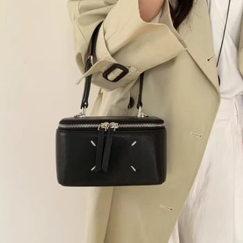 Geantă mică din piele de miel, formă pătrată, pentru femei, curea de umăr sau crossbody, gentuță compactă pentru cosmetice