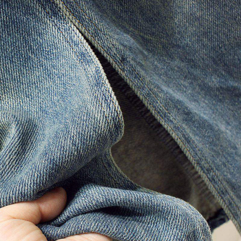 Fustă midi din denim cu slit, buzunare, talie înaltă, croială slim, formă pară, design de nișă, stil vintage
