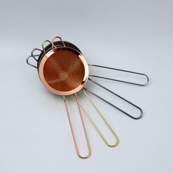 Filtru metalic electroplacat în stil european, sită conică triunghiulară