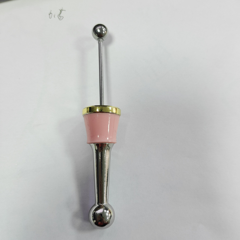 FCM DIY transfrontal pentru dopul de sticlă de vin, cu mărgele din aliaj de aluminiu, dop din silicon personalizabil