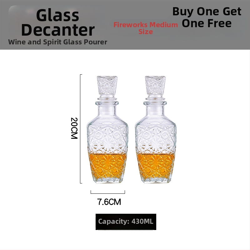 Krištáľový dekantér s viečkom na víno a whisky