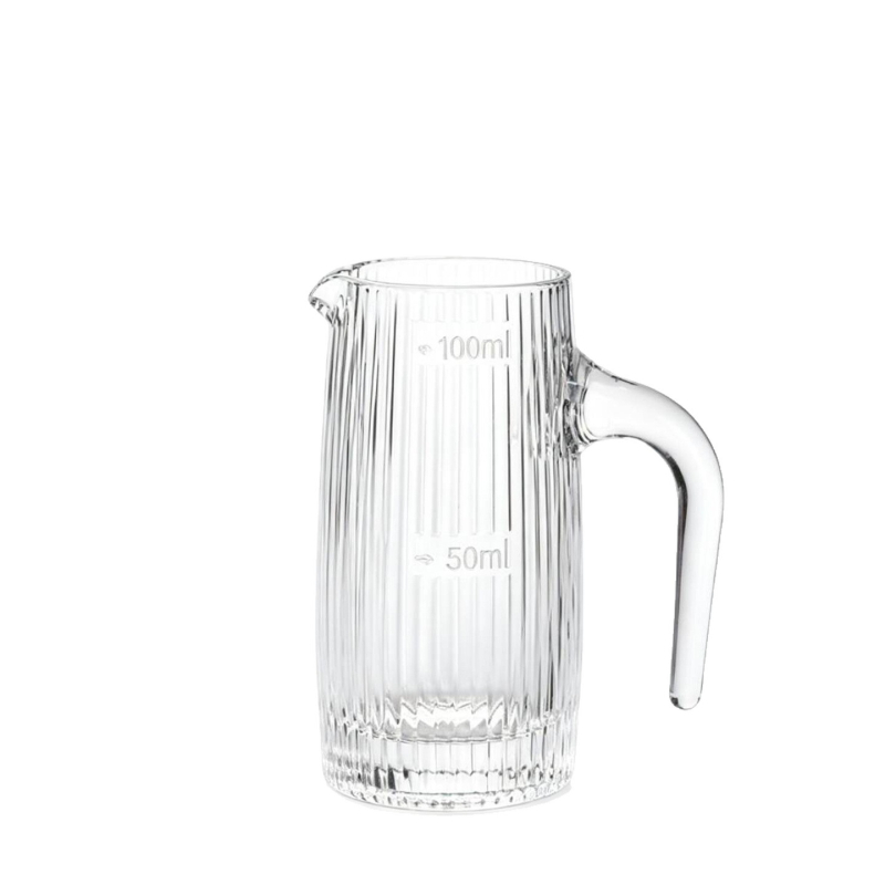 Decantor din sticlă pentru băuturi, 100 ml, compact pentru uz casnic, cu marcaje de măsurare, stil nordic