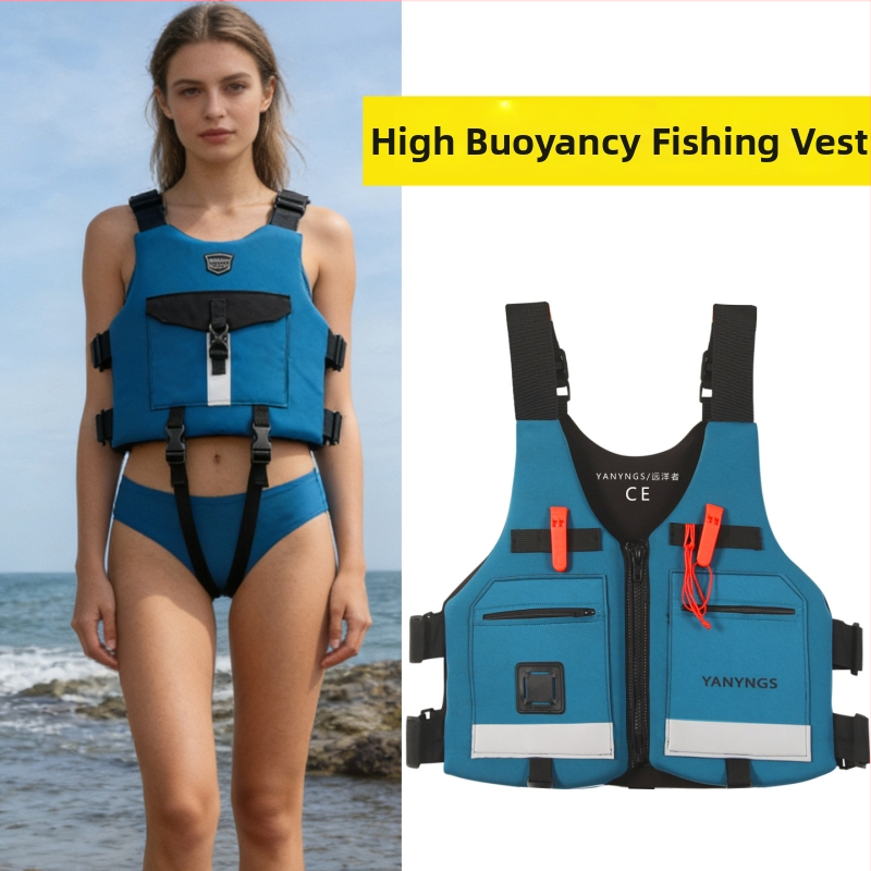 Záchranná vesta s vysokým vztlakom pre dospelých na morský rybolov, lov s návnadou, paddleboarding a všestranné plávanie