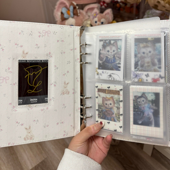 Album foto Polaroid, capacitate mare, pagini pentru inserții, formatul A5, dosar cu foi detașabile